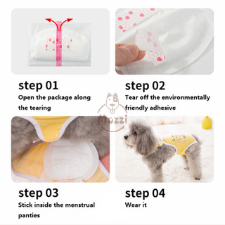 [30 Miếng] Tã lót cho chó Combo 30 Miếng | Tã cho Chó Cái Bỉm dán Siêu Dầy Thấm Hút Tốt Mozzi Petshop