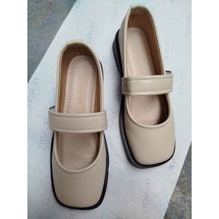 Giày Búp Bê Mary Jane Nữ Quai Ngang Dán Đế Mềm Êm Chân Phong Cách Lolita Balletcore