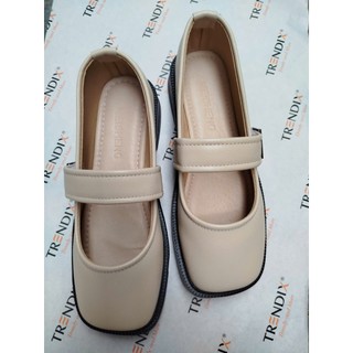 Giày Búp Bê Mary Jane Nữ Quai Ngang Dán Đế Mềm Êm Chân Phong Cách Lolita Balletcore