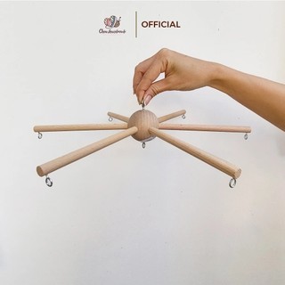 Khung Treo nôi sơ sinh/ Chuông / Đồ Chơi Lắp Ráp di động Bằng Gỗ Gắn Nôi Em Bé