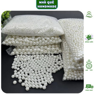100gr Hạt Cườm Trang Trí Thủ Công Handmade 6mm/8mm - Hạt Cườm Làm Hoa Kẽm Nhung, Hoa Sáp, DIY