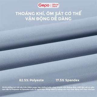 GEPO Áo Khoác Thể Thao Tập Gym Yoga Nữ Dài Tay Phối Khóa Kéo Co Giãn Thấm Hút Mồ Hôi GP209