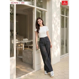 (Sẵn).6QJT07 Quần Jeans Nữ 𝐂𝐀𝐑𝐃𝐈𝐍𝐀 Cao Cấp Quần  Hot Quần bò dáng suông. Chất liệu demin
