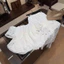 Set bộ ren hoa trắng cao cấp , Áo trễ vai dáng babydoll tay bồng kèm quần suông ống rộng phong cách tiểu thư sang chảnh
