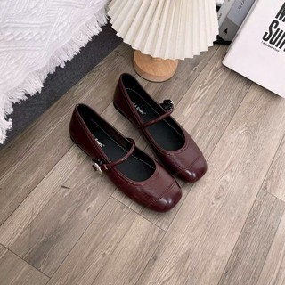 Giày Búp Bê Nữ Mary Jane Đế Bệt Mềm Êm Chân, Quai Vòng Thanh Lịch