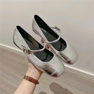 Giày Búp Bê Nữ Mary Jane Đế Bệt Mềm Êm Chân, Quai Vòng Thanh Lịch