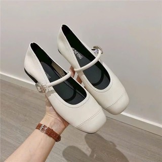 Giày Búp Bê Nữ Mary Jane Đế Bệt Mềm Êm Chân, Quai Vòng Thanh Lịch