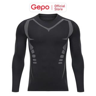 Áo Giữ Nhiệt Nam Áo Thun Thể Thao Dài Tay Chuyên Tập Gym Chạy Bộ Đá Bóng