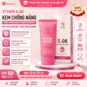 kem chống nắng s.08 symer cao cấp - tặng 10 mặt nạ cao cấp