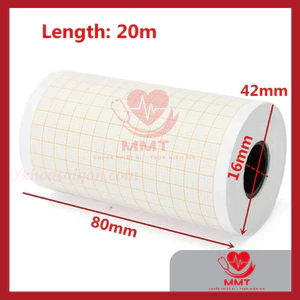 Giấy In Điện Tim 3 Cần - KT: 80mm x 20m