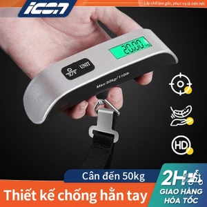 Cân Hành Lý Điện Tử ICON 50kg - Cân Treo Mini Cầm Tay, Móc Dù Bền, Cầm Êm Tay Không Hề Đau Tay