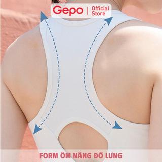 GEPO Áo bra tập gym yoga cao cấp có mút ngực chống sốc GP204