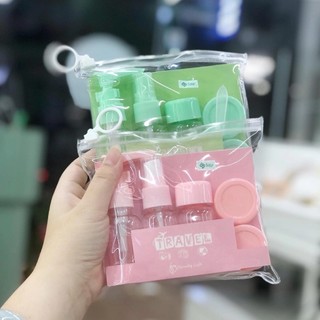 Bộ Chiêt Mỹ Phẩm 5 Món Du Lịch Siêu Tiện Lợi, kích thước Mini Dễ Dàng Bỏ Túi