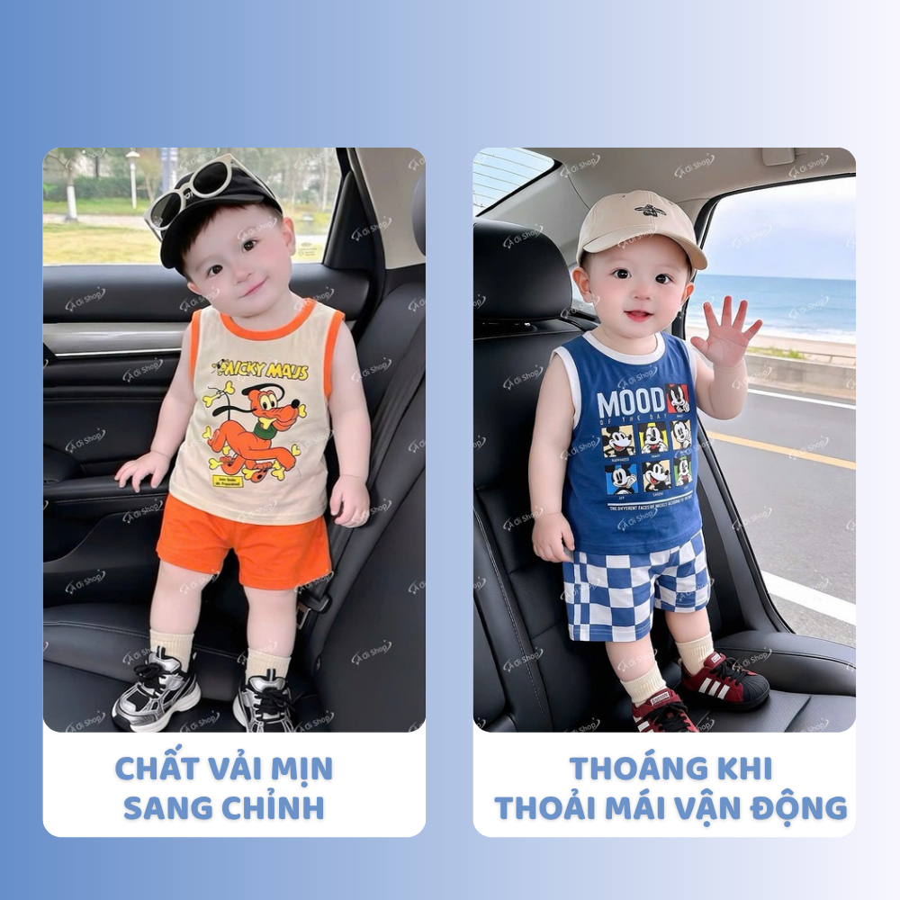 [À ƠI SHOP] D95- set 3 bộ ba lỗ chó gặm xương micky maus- a100.401