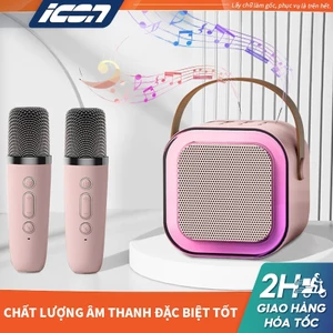 ICON Loa Kéo Karaoke Bluetooth Mini - Âm thanh chất lượng cao, Thiết Kế Nhỏ Gọn, Phù Hợp Gia Đình & Tiệc Tùng
