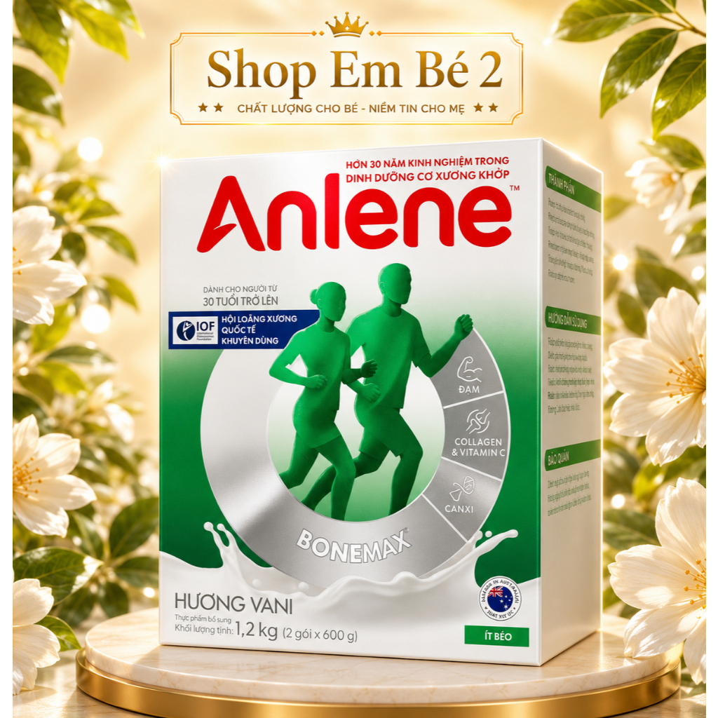 Sữa bột ANLENE HƯƠNG VANI ( Hộp giấy 1,2kg)
