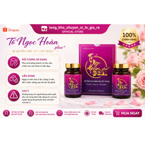 Tố Ngọc Hoàn Plus+ Hỗ Trợ Nội Tiết Tố Nữ | Hỗ Trợ Da Sáng Mịn - Giảm Khô Hạn - Phù Hợp Phụ Nữ Tiền Mãn Kinh