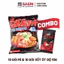 MÌ CAY SASIN VỊ KIM CHI + 10 GÓI XỐT ỚT ĐỘ 10G.