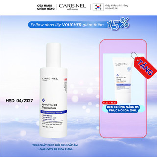 Serum phục hồi thương tổn, giảm mụn, mờ thâm cho da nhạy cảm CARE:NEL HYALUVITA B5 CICA SERUM 110ml