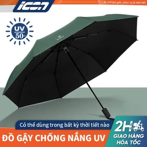 ICON ô Dù gấp gọn tiện lợi ,có nút đóng mở gấp gọn chống tia UV che nắng, che mưa khoác dù dù che mưa ô che mưa nhỏ gọn