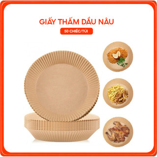 Giấy Thấm Dầu Nâu Giấy Nến Lót Nồi Chiên Không Dầu Loại Dày Đẹp Chống Dính Chịu Nhiệt Cao Dùng Nấu Nướng An Toàn