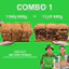 1 Gói Cơm Cháy Gạo Nếp 650g + 1 Gói Cơm Cháy Gạo Lứt 650g Cơm cháy Ninh Bình Premium của HTX Hùng Ba Lăm
