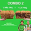 2 Gói Cơm Cháy Gạo Nếp 250g + 1 Gói Cơm Cháy Gạo Lứt 150g Cơm cháy Ninh Bình Premium của HTX Hùng Ba Lăm
