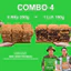 4 Gói Cơm Cháy Gạo Nếp 250g + 1 Gói Cơm Cháy Gạo Lứt 150g Cơm cháy Ninh Bình Premium của HTX Hùng Ba Lăm