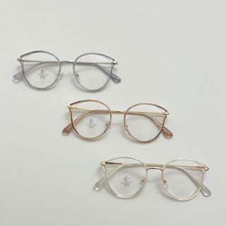 Gọng kính cận thời trang nam nữ mắt mèo bo tròn hottrend chống tia UV và ánh sáng xanh thay được tròng cận 579 Hanaso
