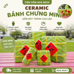 Tiệm Gốm Nhà Beo Heo tiết kiệm bánh chưng bánh tét Gốm sứ Bát Tràng đẹp quà Tết ý nghĩa cho bé & gia đình Mẫu gốm Tết 20