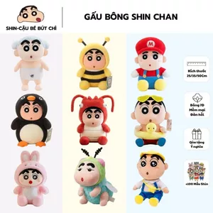 Gấu Bông Shin Chan Nhiều Mẫu Đáng Yêu, Thú Nhồi Bông Shin Cậu Bé Bút Chì Hài Hước Quà Tặng Cho Bé