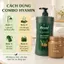 Bộ Sản Phẩm Hyamin Dầu Gội Thảo Dược 1400ML Sạch Gàu Và Kem Ủ Tóc Collagen Hyamin Mềm Mượt 1000ML
