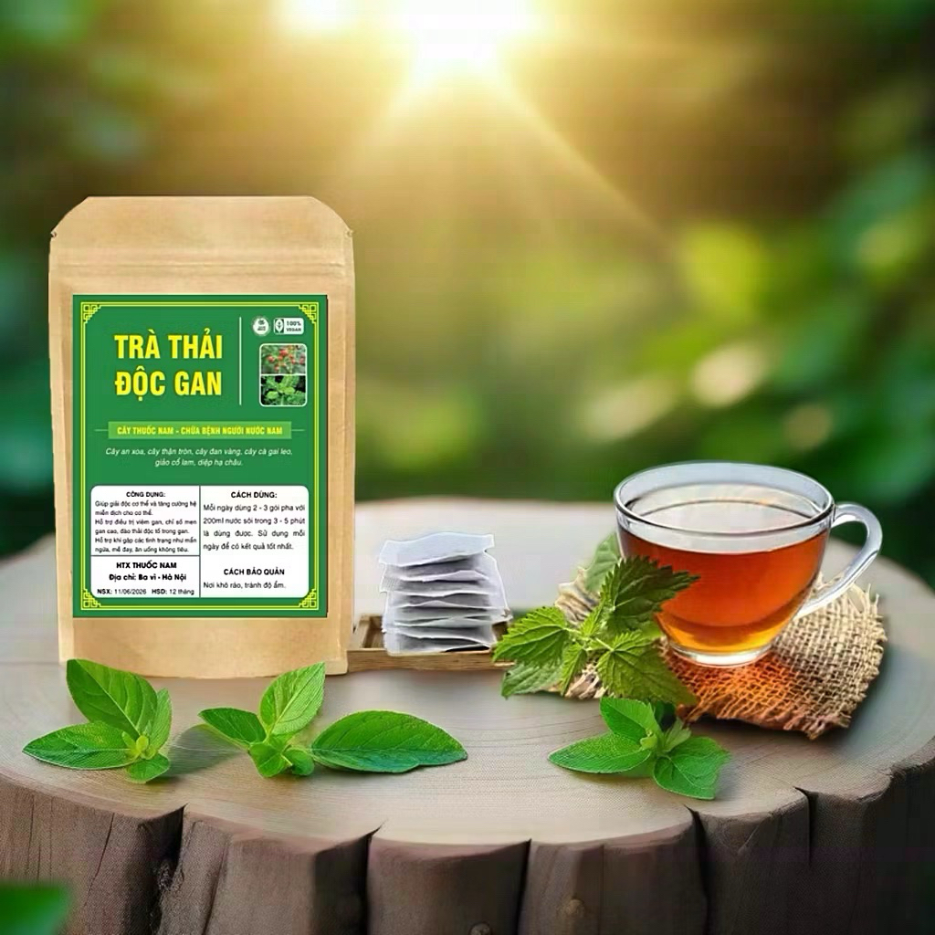 Trà Thải Độc Gan, Viêm gan B, xơ gan, men gan cao, giảm stress