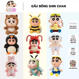 Gấu Bông Shin Chan Cosplay Cậu Bé Bút Chì Shin Mặc Đồ Cosplay Nhân Vật Hoạt Hình Dễ Thương, Bobesu