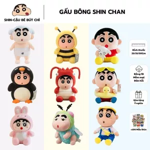 Gấu Bông Shin Cậu Bé Bút Chì Hài Hước, Thú Nhồi Bông Shin-Chan CosPlay Nhiều Mẫu Quà Tặng Cho Bé