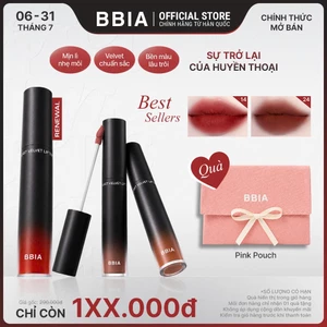 Son kem lì bền màu, mịn như nhung BBIA Last Velvet Lip Tint 5g