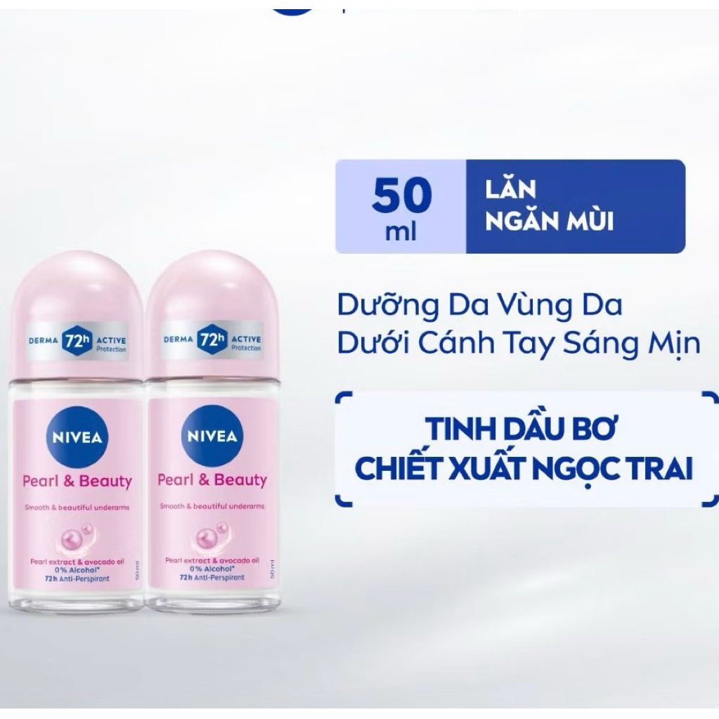 1 cây Lăn khử mùi nivea ngọc trai 50ml