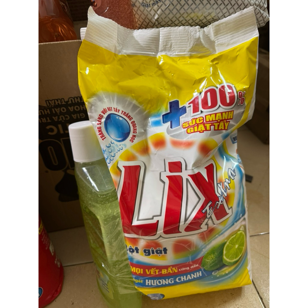 (Bột 2.4kg) Bột giặt lix 2,4kg hương hoa tăng gấp đôi sức mạnh lưu hương - LIXBG