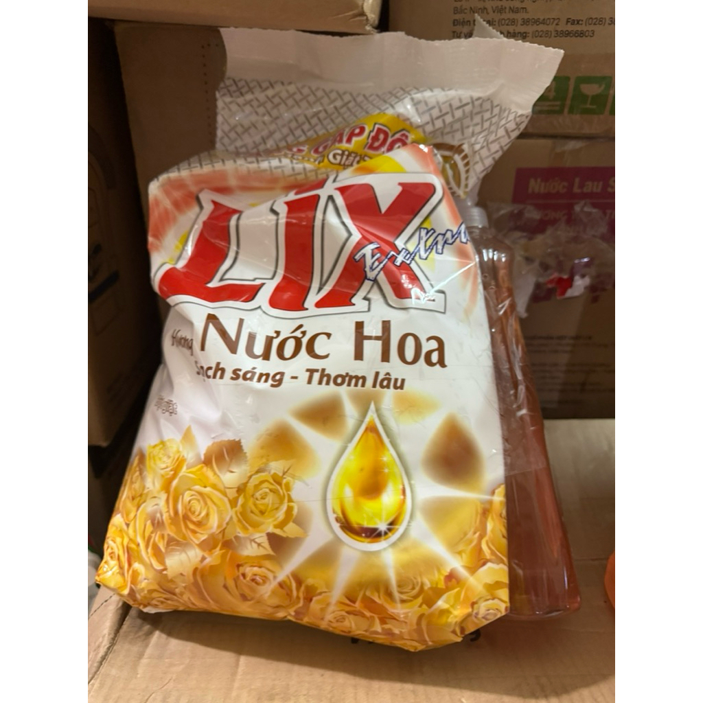 (Bột 2.4kg) Bột giặt lix 2,4kg hương hoa tăng gấp đôi sức mạnh lưu hương - LIXBG