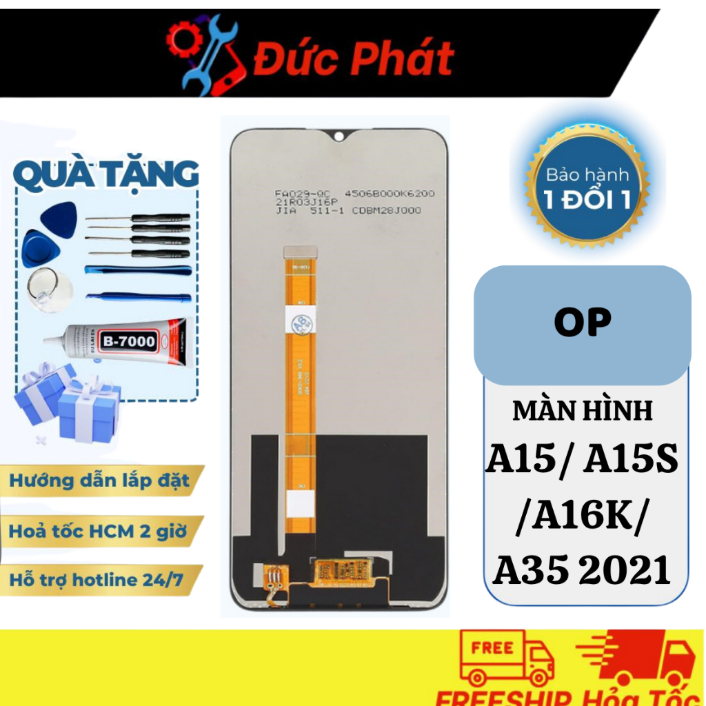 Màn Hình Thay Thế OP A15/ A15S /A16K/ A35 2021 / NARZO 2 / NARZO 30A / A16E / REALME 7I (Tặng kèm Bộ Sửa & Keo Dán)