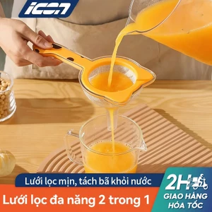 Phễu lọc dầu đa năng 2in1 ICON Lưới lọc 120 mắt Dùng cho nhà bếp Rây thức ăn dặm cho bé Lọc nước ép sữa chua Có lỗ treo