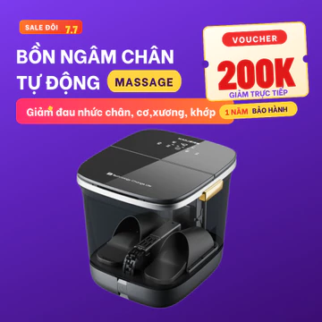 Bồn ngâm chân massage tự động Đức khử trùng khử mùi hôi chân,chậu ngâm chân massage chống giật