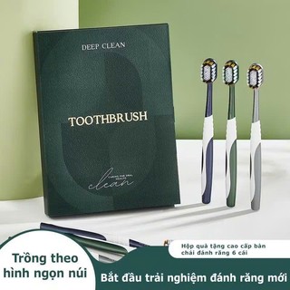 Bàn Chải Đánh Răng Cao Cấp ,Hình Núi, Xoắn Ốc Siêu Mịn, Đầu Rộng, Lông Mềm, Giải Pháp Chăm Sóc Răng Hiệu Quả