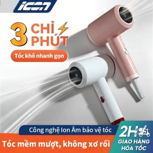 Máy Sấy Tóc ICON | Ion Âm Dưỡng Tóc, 3 Tốc Độ Gió Nóng/Lạnh, Sấy Khô Nhanh - Tạo Kiểu Chuyên Nghiệp Tại Nhà