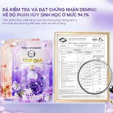 (Mua 1 tặng 1) Túi 2L nước giặt xả TOPGIA hương lavender dịu nhẹ, tẩy sạch vết bẩn, an toàn cho da