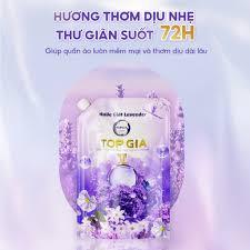 (Mua 1 tặng 1) Túi 2L nước giặt xả TOPGIA hương lavender dịu nhẹ, tẩy sạch vết bẩn, an toàn cho da