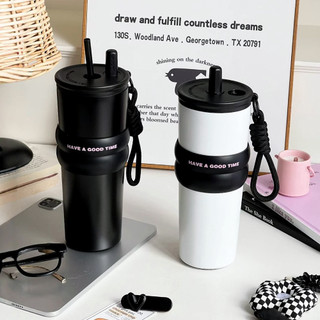 [Inox 316 Phủ Gốm] Ly Nước Giữ Nhiệt 24H 710ml Photres Cốc Giữ Nhiệt Có Ống Hút Để Xe Ô Tô Văn Phòng
