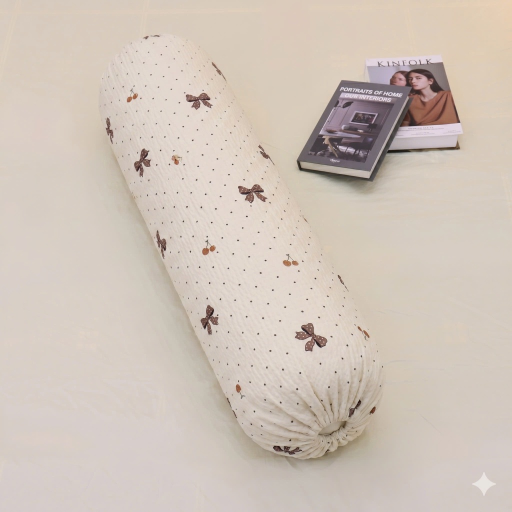 Vỏ Gối Ôm Cotton Đũi IceMax Cao Cấp, Kích Thước 35x100cm An Như Bedding