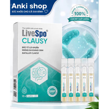 [Chính hãng]Livespo Clausy 10/20 Ống – Bào Tử Lợi Khuẩn Hỗ Trợ Cân Bằng Hệ Vi Sinh Đường Ruột, Hỗ Trợ Tiêu Hóa