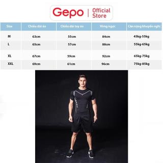 Áo Thể Thao Nam Cộc Tay Chuyên Tập Gym Chất Liệu Co Giãn Thấm Hút Mồ Hôi Ôm Body GEPO